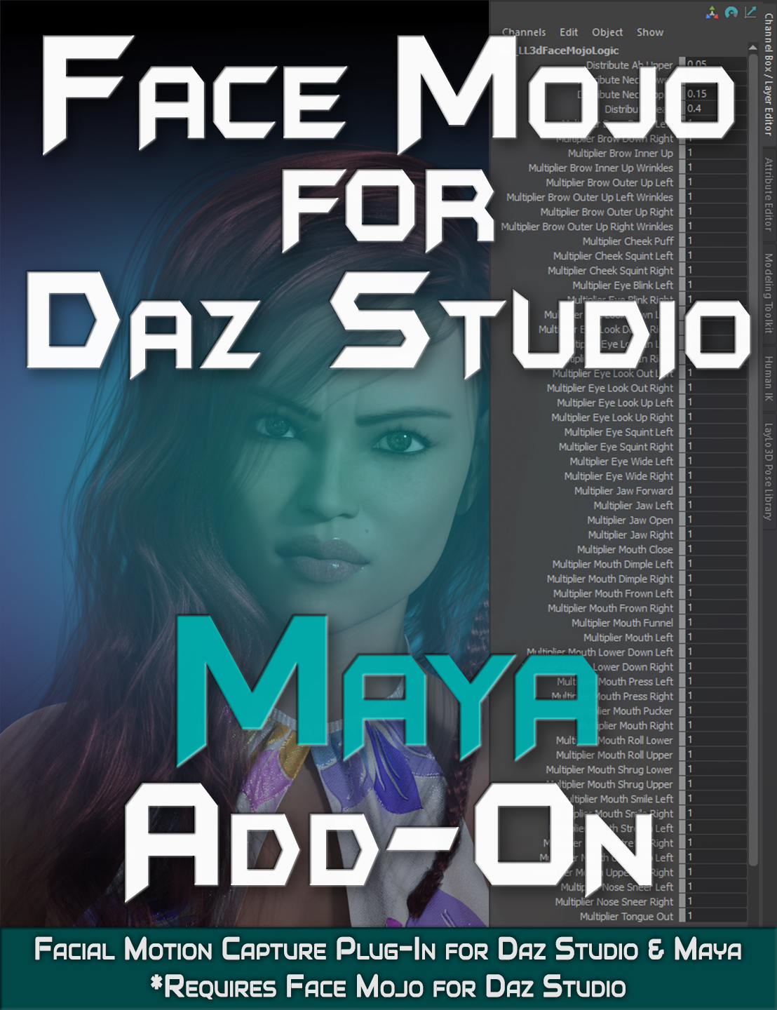 Face Mojo For Daz Studio Maya Add On Laylo 3d